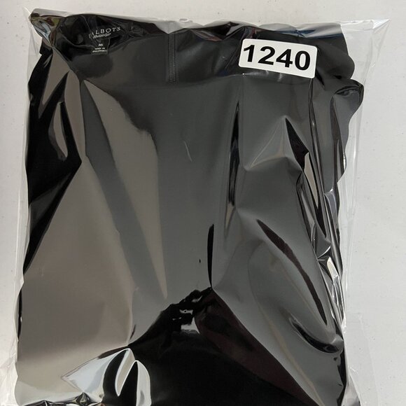 Talbots Womens 16 Black Shift Dress Long Sleeve Rhinestone Cuff Buttons Elegant - Picture 16 of 16